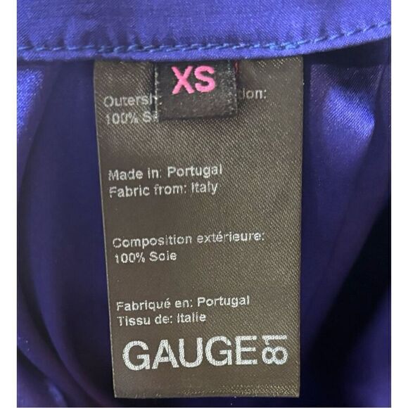 Gauge81 Paita Ultramarine Silk Asymmetrical Wrap Skirt NWOT Size XS - Picture 5 of 5